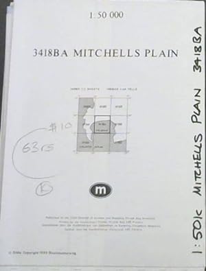 Topographical Map, South Africa: Mitchells Plain - 3418BA - 1: 50 000