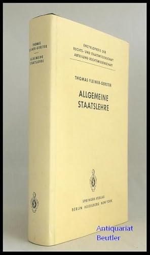 Seller image for Allgemeine Staatslehre. Unter Mitarbeit von Peter Hnni. for sale by Antiquariat Beutler