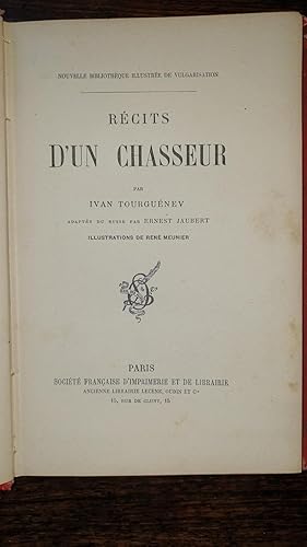 Seller image for Rcits d'un chasseur for sale by AHA BOOKS