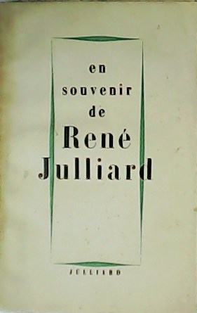 Image du vendeur pour En souvenir de Ren Julliard. mis en vente par Librera y Editorial Renacimiento, S.A.