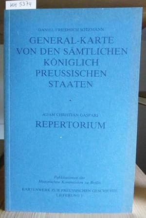 Imagen del vendedor de Geographisch-statistisches Repertorium zu des Herrn Geh. Kr. Sekret. Sotzmanns neu entworfenen Generalkarte von den smmtlichen Knigl. Preuischen Staaten in alphabetischer Ordnung. Erste u. zweyte Abtheilung. - Der Brandenburgisch-Preuische Staat im vierten Jahre des Neunzehnten Jahrhunderts (.), oder: Reise durch smmtliche Kniglich-Preuische Provinzen. Nachdruck der Ausgaben Berlin 1799/1800 u. Leipzig 1804, neu bearb. u. erlutert v. Wolfgang Scharfe. Mit einem Geleitwort zum "Kartenwerk zur Preuischen Geschichte" v. Otto Bsch. a la venta por Versandantiquariat Trffelschwein