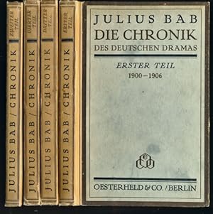 Die Chronik des deutschen Dramas. 4 Bde. (= kompl. Edition).