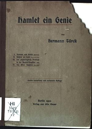 Bild des Verkufers fr Hamlet ein Genie zum Verkauf von books4less (Versandantiquariat Petra Gros GmbH & Co. KG)
