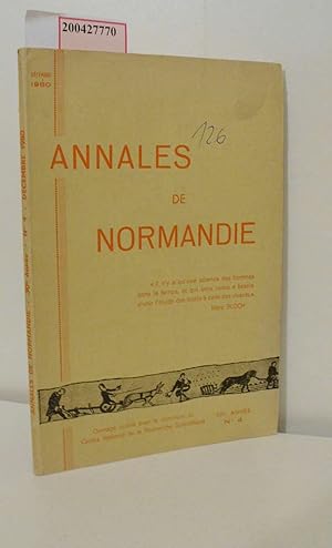 Seller image for Annales de Normandie n4, 30e anne for sale by ralfs-buecherkiste