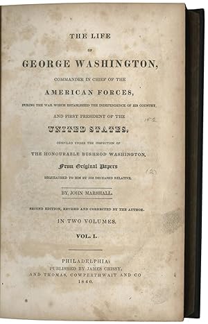 John Marshalls "Life of George Washington" and Companion Atlas with Hand-colored Maps