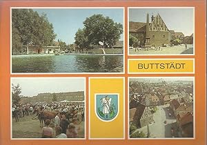 Bild des Verkufers fr AK - Deutschland - Buttstdt (Kr. Sommerda); 4 Mini-Farbfotos zum Verkauf von Walter Gottfried