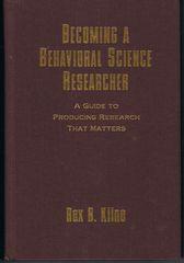 Becoming a Behavioral Science Researcher