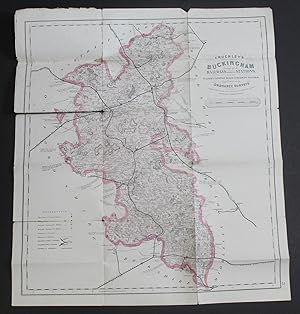 Cruchley's Railway and Station Map of the County of Buckingham. Note: These superior County Maps ...