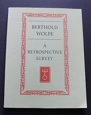 Image du vendeur pour A Retrospective Survey. mis en vente par Bristow & Garland