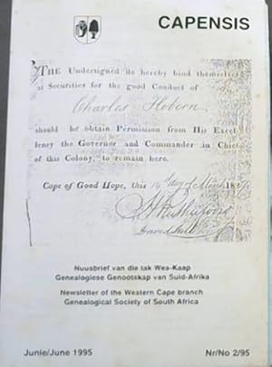 Capensis - Nuusbrief van die tak Wes-Kaap Genealogiese Genootskap van Suid-Afrika/ Newsletter of ...