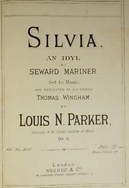 Seller image for Silvia, An Idyl, Op.5, Vocal Score for sale by Austin Sherlaw-Johnson, Secondhand Music