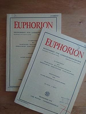 Euphorion - Zeitschrift für Literaturgeschichte (2 Bände)
