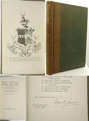 THE WELSH BOOK-PLATES In the Collection of Sir Evan Davies Jones. A Catalogue, With Biographical ...