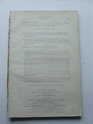 Imagen del vendedor de Abstract "of Returns Relating to Pilots and Pilotage in the United Kingdom" (year ended 31st December 1893) a la venta por McLaren Books Ltd., ABA(associate), PBFA