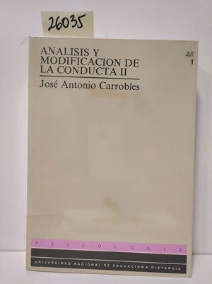 Imagen del vendedor de ANALISIS Y MODIFICACION DE CONDUCTA II: APLICACIONES CLÍNICAS a la venta por Librería Circus