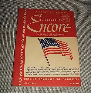 Imagen del vendedor de The Magazine Encore July 1943 a la venta por biblioboy