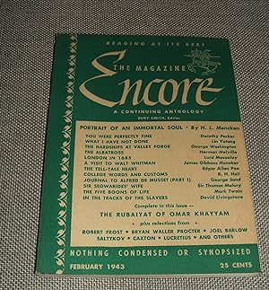 Seller image for The Magazine Encore for February 1943 for sale by biblioboy