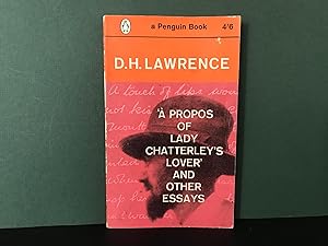 Seller image for A Propos of Lady Chatterley's Lover and Other Essays for sale by Bookwood
