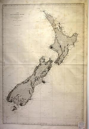 New Zealand survey map. Carte de la Nouvelle Zelande