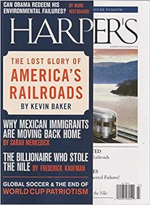 Harper's Magazine, June 2014 (America's Railroads Cover)
