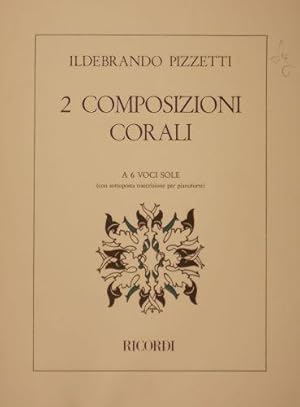 Image du vendeur pour 2 Composizioni Corali, per 6 voci sole mis en vente par Austin Sherlaw-Johnson, Secondhand Music