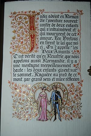 Les deux amants. Légende d'Amour tirée des Lais de Marie de France. Enluminée et calligraphiée pa...