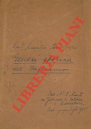 Image du vendeur pour Genesi storica del fascismo. mis en vente par Libreria Piani