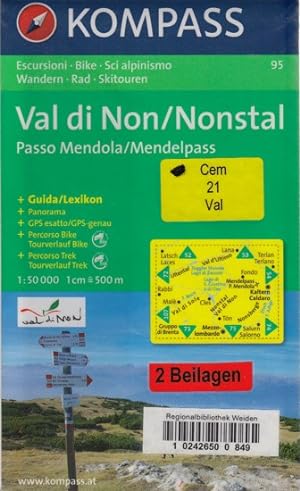 Val di Non / Nonstal - Passo Mendola / Mendelpass. Escursioni, Bike, Sci alpinismo - Wandern, Rad...