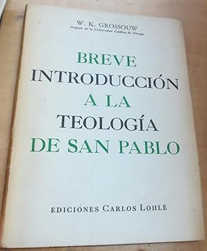 Imagen del vendedor de Breve introduccin a la teologa de San Pablo. Traduccin Alberto Penas a la venta por Outlet Ex Libris