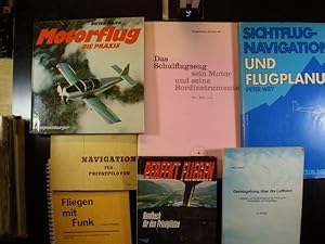 Konvolut Privatfliegerei / Segelflug von 7 Bänden