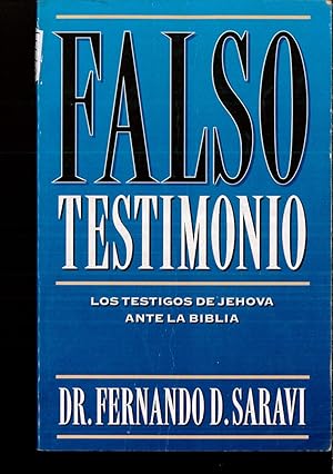 Seller image for FALSO TESTIMONIO for sale by Papel y Letras