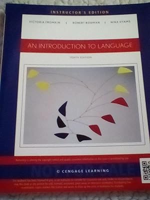 Seller image for An Introduction to Language - Instructor's 10th Edition for sale by Text4less