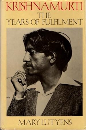 Seller image for J. KRISHNAMURTI: THE YEARS OF FULFILLMENT for sale by By The Way Books