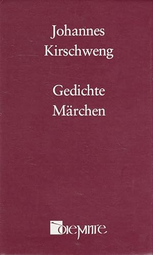 Seller image for Gedichte - Mrchen (Gesammelte Werke Band 8) [bearb. von Lorenz Drehmann. Unter Mitarb. von Josef Pontius u. Karl August Schleiden] for sale by Versandantiquariat Nussbaum