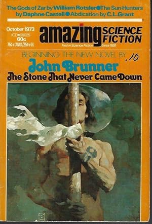 Seller image for AMAZING Science Fiction: October, Oct. 1973 ("The Stone That Never Came Down") for sale by Books from the Crypt