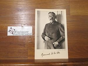 Imagen del vendedor de Ulrich Wille // Postkarte mit Unterschrift a la venta por Antiquariat im Kaiserviertel | Wimbauer Buchversand