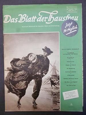 Bild des Verkufers fr Das Blatt der Hausfrau. 62. Jahrg. Heft 2. 1951. Berlin-Wiesbaden. Illustrierte Monatsschrift fr Haushalt, Mode und Unterhaltung. zum Verkauf von Allguer Online Antiquariat