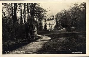 Bild des Verkufers fr Ansichtskarte / Postkarte Berg am Starnberger See in Oberbayern, Parkpartie mit Schloss Berg zum Verkauf von akpool GmbH