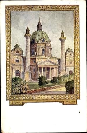 Ansichtskarte / Postkarte Wien - 4, 10. Deutsches Sängerbundfest, Karlskirche, Schüler