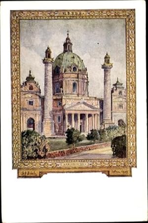 Ansichtskarte / Postkarte Wien - 4, 10. Deutsches Sängerbundfest, Karlskirche, Schüler