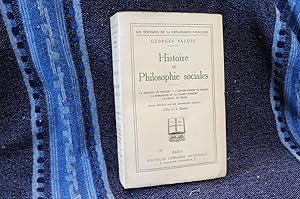 Histoire et Philosophie sociales