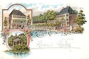 Postkarte Carte Postale 33549163 Sindlingen Gasthof Ruine Litho Sindlingen
