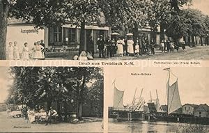 Postkarte Carte Postale 33548595 Trebitsch Tschechien Netze-Br?cke Vereinshaus von Franz Schulz T...