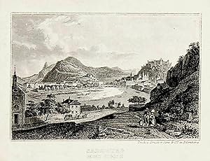 SALZBURG, Gesamtansicht ca. 1850 Titel: Salzburg gegen Norden [aus: Album vom Salzburger Lande]