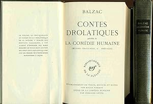 Contes drolatiques précédés de la Comédie Humaine . (Oeuvres ébauchées II -Préfaces)