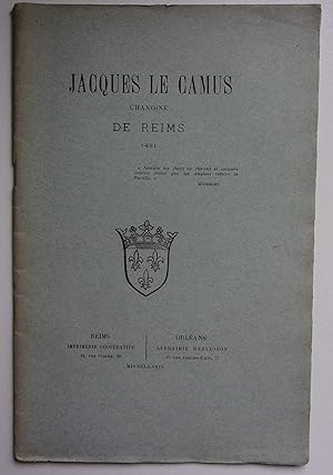 Image du vendeur pour Jacques Le Camus chanoine de Reims 1431 mis en vente par Bonnaud Claude