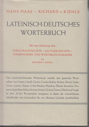 Lateinisch-Deutsches Wörterbuch. Mit einer EInleitung über Sprachgeschichte; Lautgeschichte; Form...