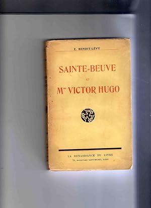 Imagen del vendedor de SAINTE - BEUVE ET Mme. VICTOR HUGO . Nouvelle dition a la venta por Librairie CLERC