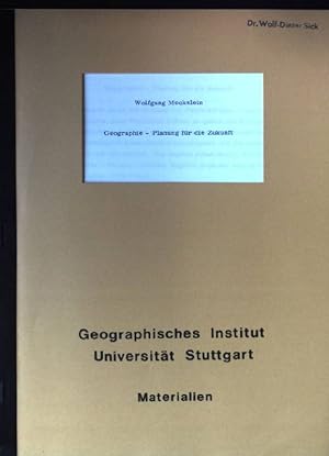 Bild des Verkufers fr Geographie - Planung fr die Zukunft zum Verkauf von books4less (Versandantiquariat Petra Gros GmbH & Co. KG)