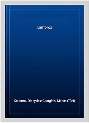 Immagine del venditore per Lambros venduto da GreatBookPrices